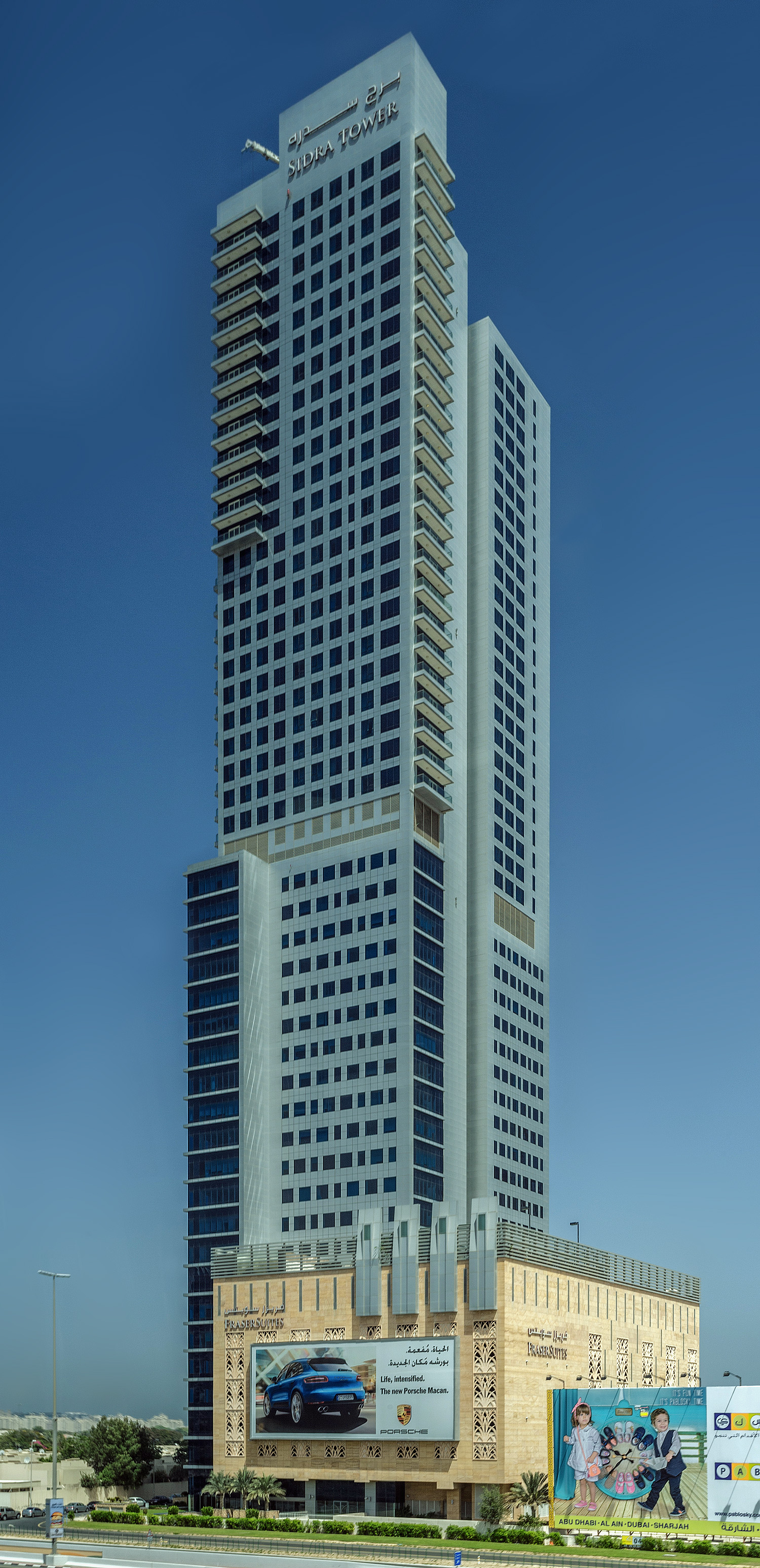 Sidra Tower, Dubai - View from Dubai Metro Red Line. © Mathias Beinling